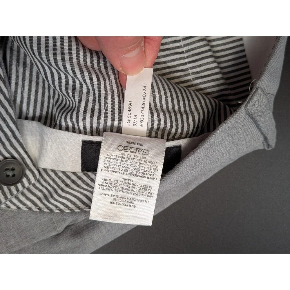 Express‎ Slim Knit Trousers Dress Pants Gray Men's 30x30 (Tag 30/32)